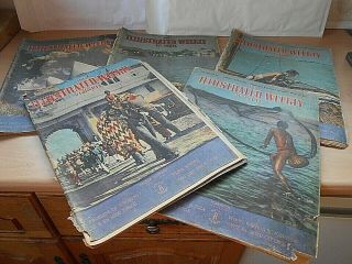 5 Vintage Issues Of The Illustrated Weekly Of India - All From 1945 Very Rare