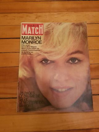 Marilyn Monroe Paris Match 1962 Complete - - Very Rare