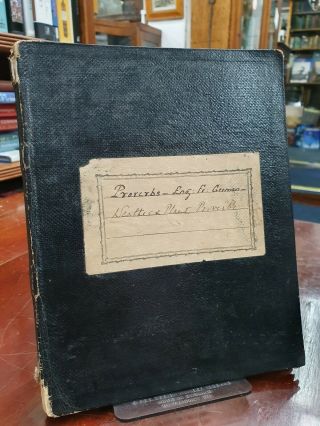 Early 20th C Handwritten Book Of Proverbs And Folklore