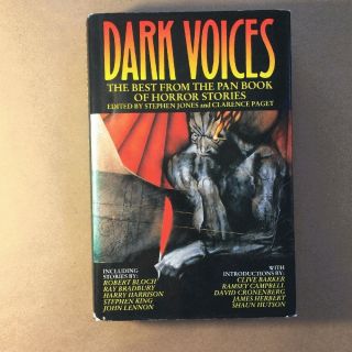 Dark Voices: The Best From The Pan Book Of Horror,  Stephen Jones (hardcover)