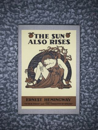 The Sun Also Rises By Ernest Hemingway.  First Edition Library Facsmile