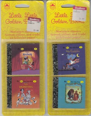 1992 - 93 Miniature Little Little Golden Books - Vols 41,  43,  9,  10,  53,  54,  55.  & 56