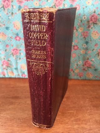 David Copperfield By Charles Dickens,  A Vintage Leather Book Illustrated Collins