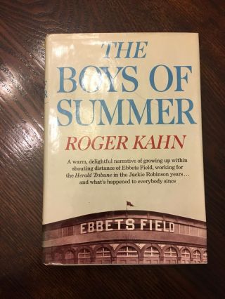 The Boys Of Summer By Roger Kahn 1st Edition First Printing 1972
