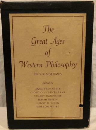 1958 The Great Ages Of Western Philosophy Complete 6 Volume Set