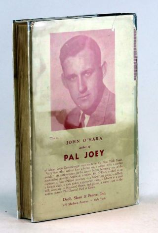 John O ' Hara First Edition 1940 Pal Joey Hardcover W/Dustjacket Sinatra Film 2