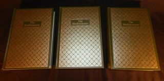 Folio Society ' The Mediterranean ' in three volumes by Fernand Braudel,  2000 2