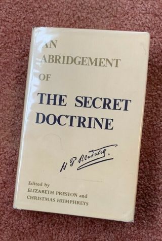 The Secret Doctrine (abridgement) By H.  P.  Blavatsky