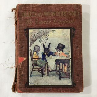 Rare Antique Undated Alice In Wonderland Lewis Carroll Millicent Sowerby Book