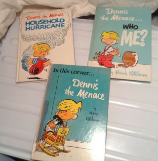 3 Vintage Books First Edition Dennis The Menace By Hank Ketcham