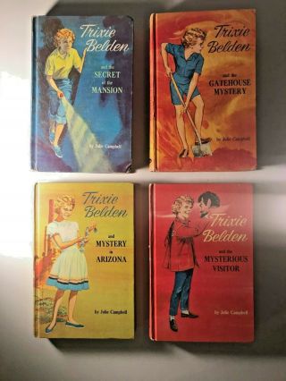 Trixie Belden By Julie Campbell 4 Whitman Illustrated Hardcovers 1965