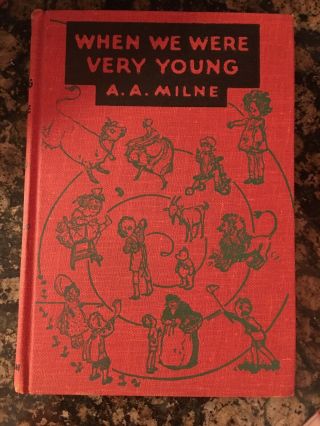 When We Were Very Young By A.  A.  Milne Vintage 1950 E.  P.  Dutton Hardcover