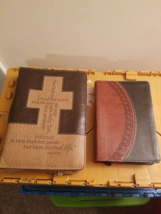 The Holy Bible Kjv Words Of Christ In Red With Leather Case Cover A5