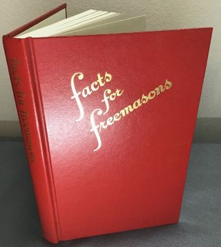Harold V.  B.  Voorhis - Facts For Freemasons.  Enlarged Print Ed.  1979