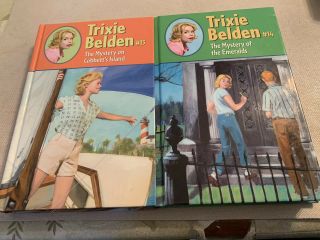 Trixie Belden 13 - 14 The Mystery Of The Emeralds & Cobbett’s Island Glossy Ed