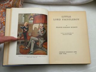 1933,  Little Lord Fauntleroy by Frances H.  Burnett,  w/COLOR ILLUSTRATIONS,  HB VG 2
