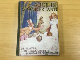 Alice In Wonderland Book.  24 Plates In Colour Part Of The Sunshine Series 1930s