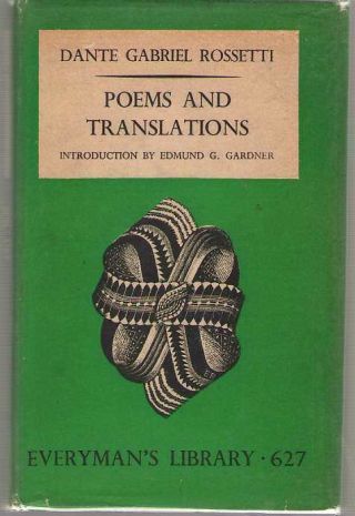 Poems And Translations By Dante Rossetti Everyman 