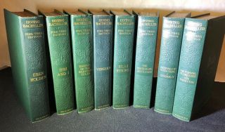 Irving Bacheller Pine Tree Edition Set Of 8,  1900 - 1913,  Hardcover Gold Embossed