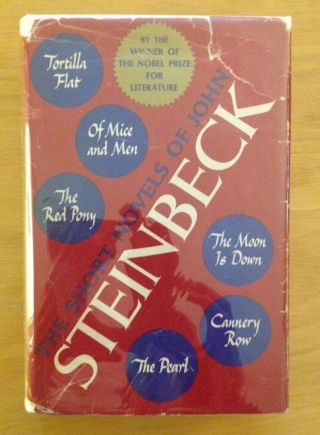 John Steinbeck The Short Novels Of John Steinbeck : Book Club Edition Hc/dj