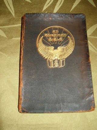 Roycroft American Bible Hubbard 1918 Arts & Crafts Movement