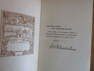 Old KNICKERBOCKER ' S HISTORY OF YORK Leather Book Set SETTLERS HUDSON RIVER, 2