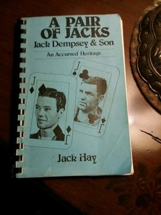 Jack Dempsey Book Signed By His Son,  " A Jacks " 1982,  Great Photos