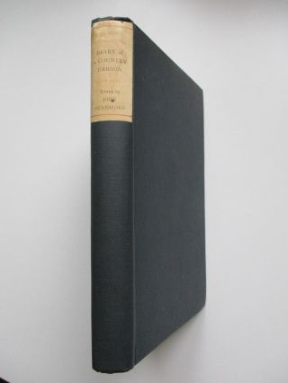 1924 The Diary Of A Country Parson James Woodforde Edited By John Beresford Ills