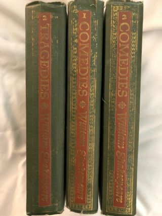 William Shakespeare Tragedies And Comedies 1944 Vintage Hardcover Books