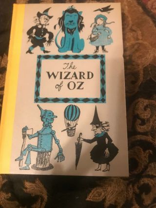 Vintage Wizard Of Oz Book - L.  Frank Baum Junior Deluxe Edition