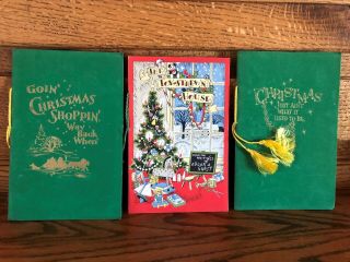 3 Vintage Christmas Books/the Toy - Strewn House 1959 & 1961/newman Manufacturing