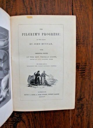 1854 John Bunyan The Pilgrim 
