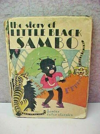 Story Of Little Black Sambo Mcloughlin Bros 1931 Hildegard Lupprian Illustrator