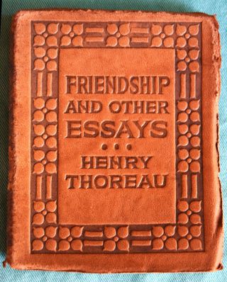 Little Leather Library Friendship And Other Essays By Henry Thoreau Real Leather