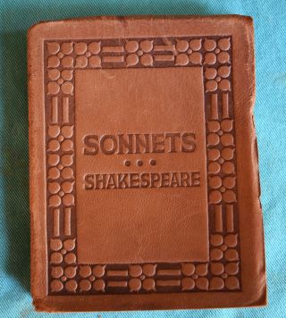 Little Leather Library Sonnets By William Shakespeare Pre - Wwi Real Leather