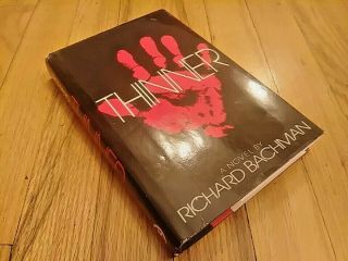 Thinner By Richard Bachman/stephen King 1984 Book Club Edition Hc Dust Jacket