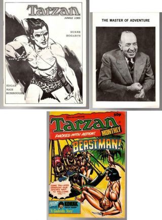 Edgar Rice Burroughs 1970 Burne Hogarth,  1967 Erb,  1978 Tarzan