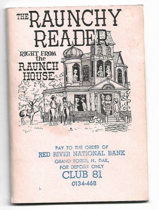 1963 The Raunchy Reader T&a Cartoons And Jokes 1