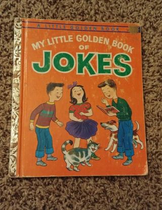 ⭐ Vintage Book ⭐ A Little Golden Book ⭐ My Little Golden Book Of Jokes ⭐ 1961 ⭐