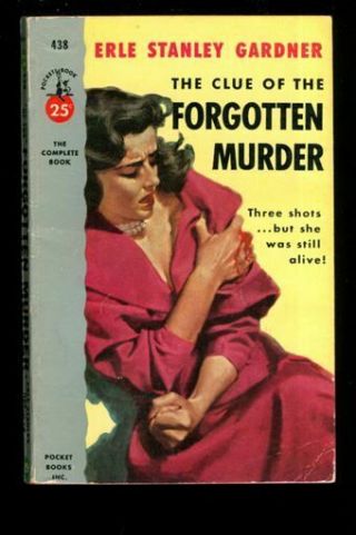 Pb.  Esg: The Clue Of The Forgotten Murder.  Pocket 438 Mccarthy Cover 274149