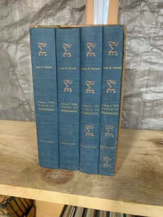 The World Of Mathematics Vol 1 - 4 James Newman 1956 Books