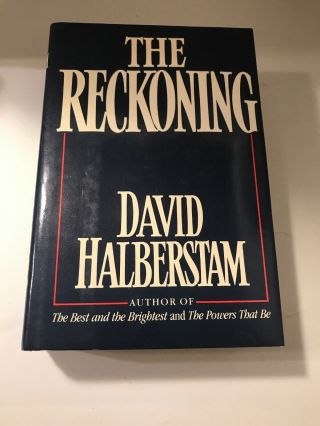 The Reckoning First Edition 1986 Hardcover By David Halberstam