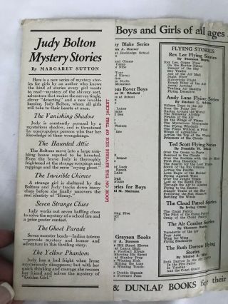 The Haunted Attic A JUDY BOLTON MYSTERY 1932 hcdj early jacket GLOSSY INTERNALS 3
