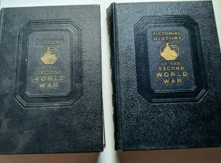 Pictorial History Of The Second World War Vol 1 & 2,  Wm.  Wise & Co.  1944,  1st Ed