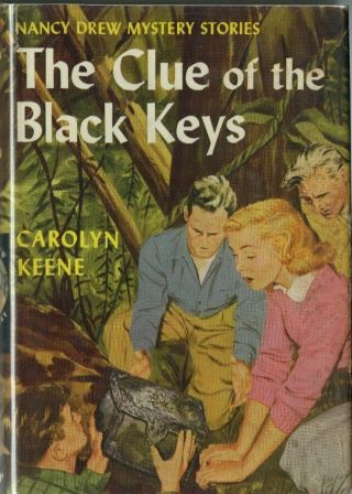 Nancy Drew 28 The Clue Of The Black Keys Carolyn Keene Blue Silhouette Eps Dj