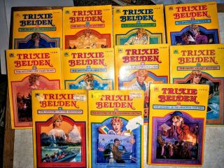 Trixie Belden 11 Square Paperbacks 1,  2,  3,  4,  5,  6,  7,  9,  15,  33,  35