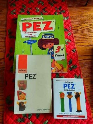 Pez Collector Books,  Collectors Guide 3rd Edtn & 2 Warmans Guides