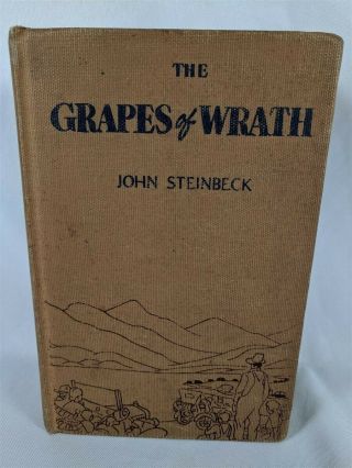 The Grapes Of Wrath By John Steinbeck 1st Edition 1939 8th Printing