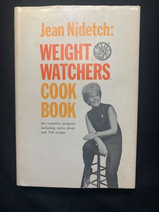 Vtg Weight Watchers Cook Book 1966 (1st Ed) By Jean Nidetch W/ Dustcover