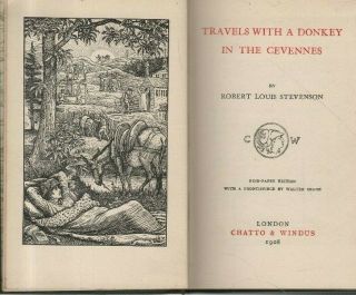 Travels With A Donkey In The Cevennes By Stevenson - Walter Crane Frontis (1908)